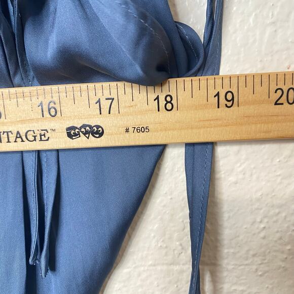 Strut & Bolt Satin Colorblock Maxi Dress Size Medium Feminine Dainty - Picture 3 of 6